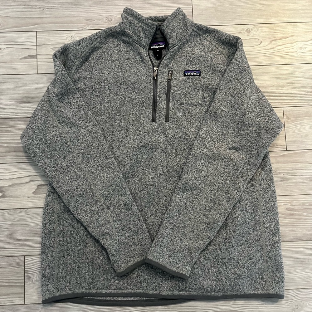 Patagonia Men’s 1/4 Zip Better Sweater Fleece Pullover Grey XXL